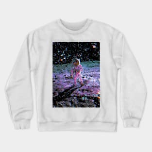 Glitched Moon landing Crewneck Sweatshirt